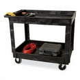 thumbnail image 6 of Heavy-Duty Flat-Handle Maintenance/Utility Cart, Plastic, 2 Shelves, 500 lb Capacity, 24" x 40" x 31 | Bundle of 2, 6 of 6