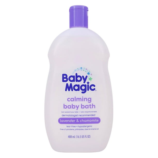 Baby Magic Calming Baby Bath, Lavender & Chamomile, 16.5 oz, TearFree, Free of Parabens