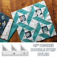 thumbnail image 4 of Creative Ruler Grids 45 Degree Double Strip Ruler Non-Slip Triangle Cutting Guide For Sewing, 4 of 5