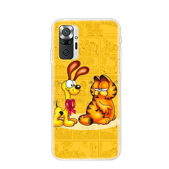 Funda Protectora Transparente Compatible Con Tecno Camon 18 Premier 18i 17 16 17P 15 Spark Go Pro 59IGB Cute Garfield