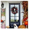 thumbnail image 5 of Kezqiaxn Halloween Decorations Wreaths for Front Door Halloween Red Rose Skull Mesh Flower Ring Door Hanging Ghost Festival Bar Party Terrifying Skull Head Decoration 35x35Cm, 5 of 9