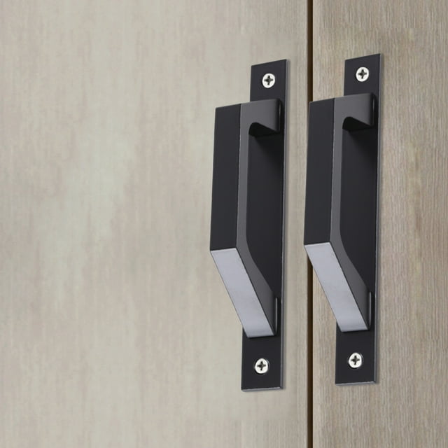 Manijas Rectas de Aluminio TUNC 200 mm Para Puertas Correderas o Con Bisagras Negro Sencillez