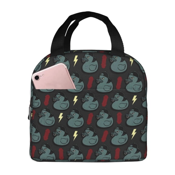 Duck Lunch Bag, Insulated Lunch Tote For Women And Men, Reusable Cooler Bag For Work, Travel And Daily Use