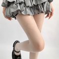 thumbnail image 1 of Medias finas estilo universitario jk de verano Pantalones lolita lolita para mujer y discoteca ultrafina de seda negra, 1 of 6