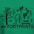 thumbnail image 3 of CafePress - Leave Nothing But Footprints Dark T Shirt - Men's Classic Graphic Cotton T-Shirt, 3 of 4