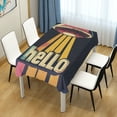 thumbnail image 4 of Yayeee Tablecloths 54" x 54" Rectangle Wrinkle Resistant Party Table Cover, Red UFO, 4 of 8