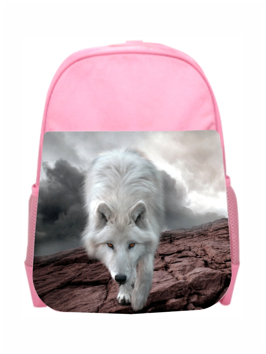 Accessory Avenue Childrens Backpacks Animal Wolf in Clouds Girls Kids
