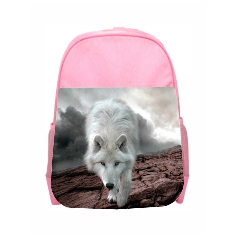 Accessory Avenue Childrens Backpacks Animal Wolf in Clouds Girls Kids