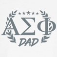 thumbnail image 3 of CafePress - Alpha Sigma Phi Greek Dad Stone T Shirt - 100% Cotton Ringed T-Shirt, 3 of 4