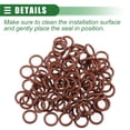 thumbnail image 6 of Unique Bargains Universal O Ring Seal Gasket Orings Seal Washer for Plumbing for Cars 11mm ID x 2.5mm CS Brown 100pcs, 6 of 6