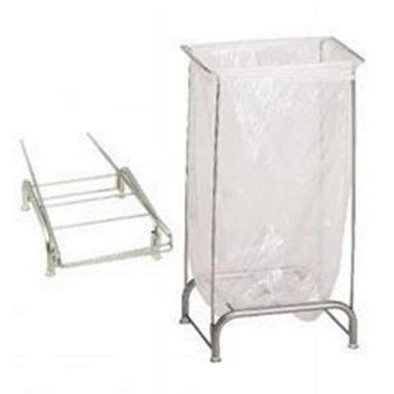 Stationary Collapsible Tension Frame Hamper - Chrome