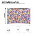 thumbnail image 4 of Haiem The Garden Tricolor Pansy Flower Music Lover Merch Makeup Bag, Cosmetic Bag,Singer Fans Cosmetic Bag, Portable Stationary Storage Organizer, Travel Makeup Bag, 4 of 8
