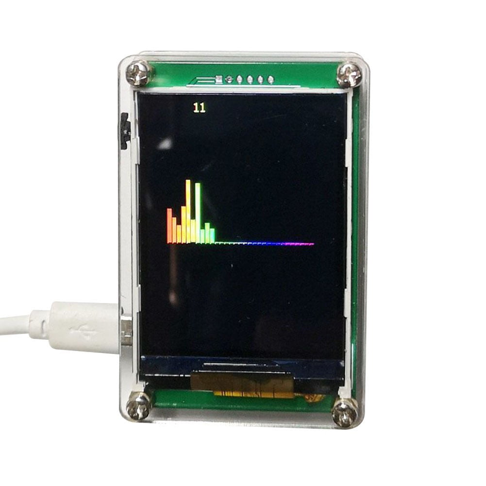 Voice Controlled Music Level Vu Meter2.4Inch Rhythm Hd Lcd True Color Simulation