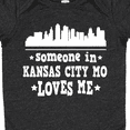 thumbnail image 4 of Inktastic Kansas City Missouri Loves Me Skyline Boys or Girls Baby Bodysuit, 4 of 5
