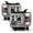 Ultra Shine Sterling Chrome Plated Housing, variant on AKKON - For GMC Sierra 1500/2500/3500 Pickup Black Bezel DRL LED Light Tube Projector Headlights Replacement