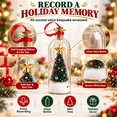 thumbnail image 4 of Recordable Christmas Tree Message in a Bottle Ornament,30-Second Voice Recording Keepsake with Snowy Mini Trees,Glass Holiday Decoration for Mantel(1PC), Lazyguy, 4 of 9