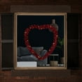 thumbnail image 2 of Northlight LED lighted Tinsel Heart Valentine's Day Window Silhouette - 25.25" - Red, 2 of 5