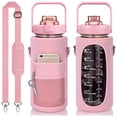 thumbnail image 1 of Jinsinto 64 OZ Water Bottle with Straw and Time Marker for Drinking - Leak-Proof Sports Water Bottle, 1 of 5