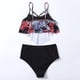thumbnail image 4 of Traje de Baño Mujer Conjunto de Traje de Baño Tankini Con Estampado de Hojas Para Mujer, Top de Bikini de Cintura Alta, Ropa de Playa, Traje de Baño Cómodo y Elegante Para Mujer, 4 of 6