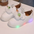 thumbnail image 2 of Linfrsh Toddler Light Up Shoes Girls Kids Shoes Boys Toddlers Running Sneakers Non Slip Walking Tennis Shoes for Girls White,9.5, 2 of 7