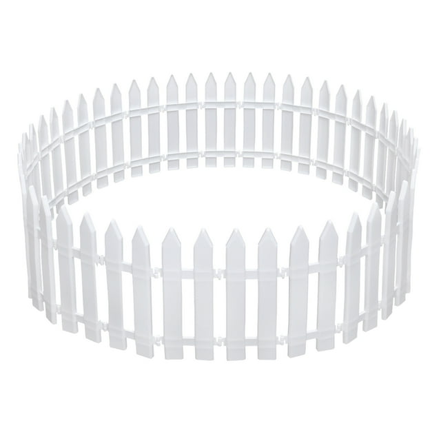 Bangcool Plastic Fence Multipurpose Picket Fence Fairy Garden Fence for Christmas Tree