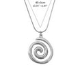 thumbnail image 5 of Osdhezcn Fashionable Swirl Pendant Necklace Adjustable Length Neckchain Elegant Accessory, 5 of 19
