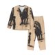 thumbnail image 1 of Balery Child And Lion Sketch Conjunto de Pijama con Estampado para Mujer, Conjunto de Dos Piezas con Manga Larga, Ropa de Dormir Suave con Bolsillos, Pijamas Cómodos-Medium, 1 of 7