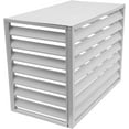 thumbnail image 3 of Air Conditioner Fence Panels AC Fence 4 Panels Outdoor Privacy Fence Covers, Condenser Protective Cover,Aluminum Alloy AC Privacy Screen Perfect to Trash Can Enclose Pool Equipment and A/C Units, 3 of 18