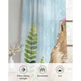 thumbnail image 6 of Groundhog Day Sheer Curtains 84 Inch Length 2 Panels Set for Living Room/Bedroom, Sunflower Spring Floral Botanical Blue Kitchen Curtains Grommet Semi-Sheer Curtains Window Treatments 52"x84"x2, 6 of 7
