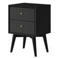 thumbnail image 4 of Home Square 3 Piece Set with 2-Drawer Nightstand & 7-Drawer Dresser in Black, 4 of 21