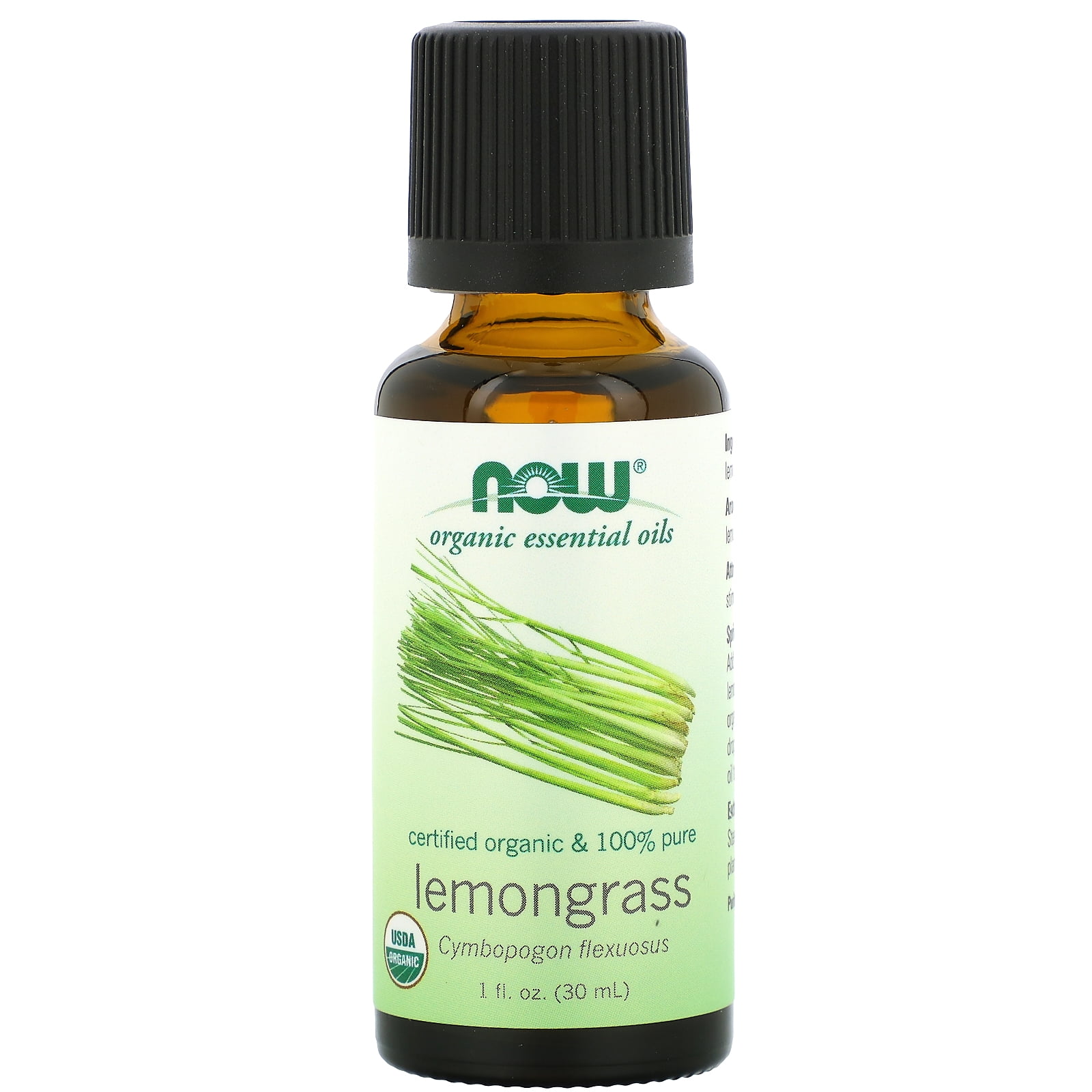 Now Foods Organic Essential Oils, Lemongrass, 1 fl oz (30 ml)