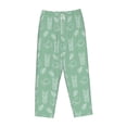 thumbnail image 6 of Uemuo Tropical Pineapple Pattern Women's Wide Leg Palazzo Lounge Pants with Pockets Light Weight Loose Comfy Casual Pajama Pants-Medium, 6 of 9