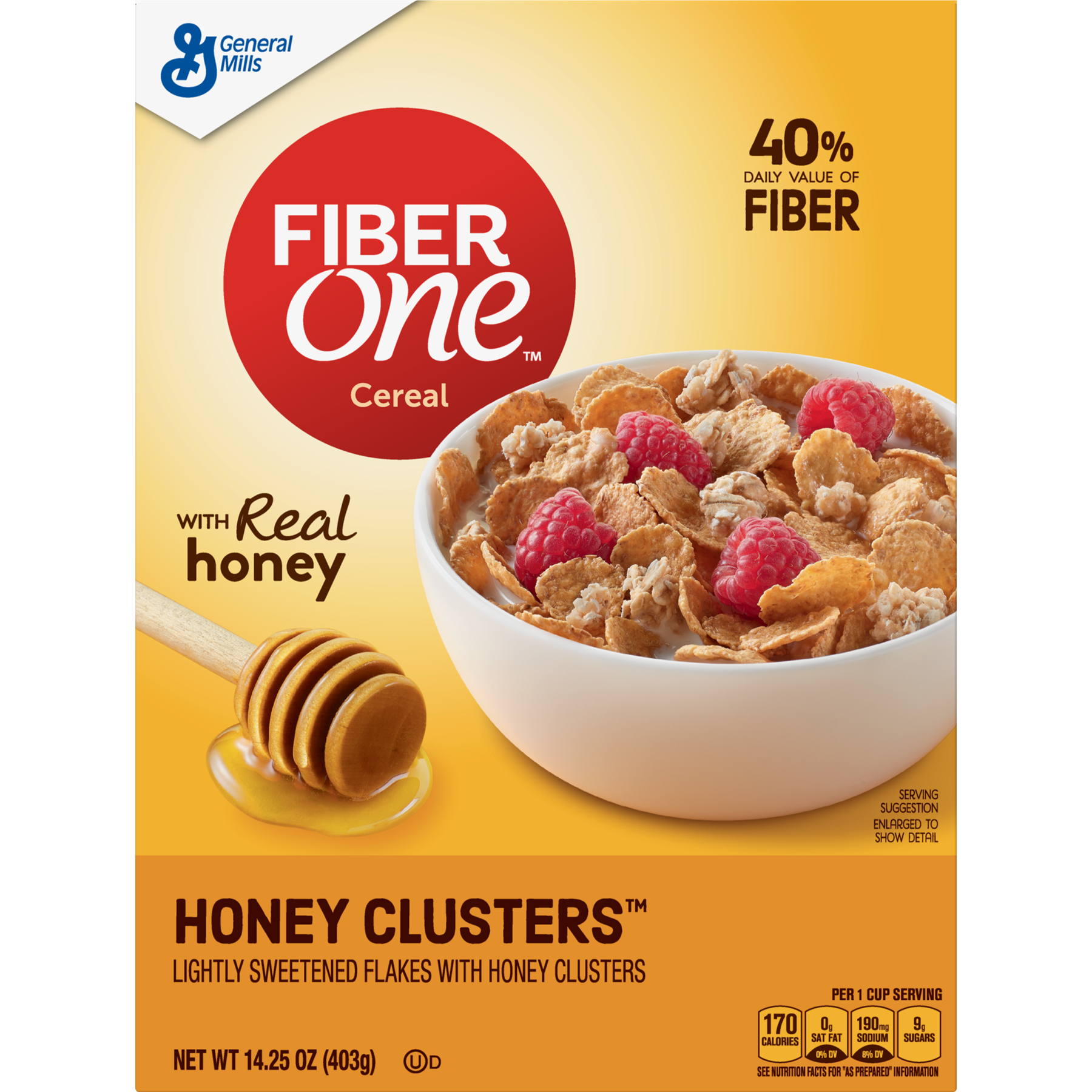 Fiber One Cereal, Honey Clusters, 14.25 oz - image 4 of 10