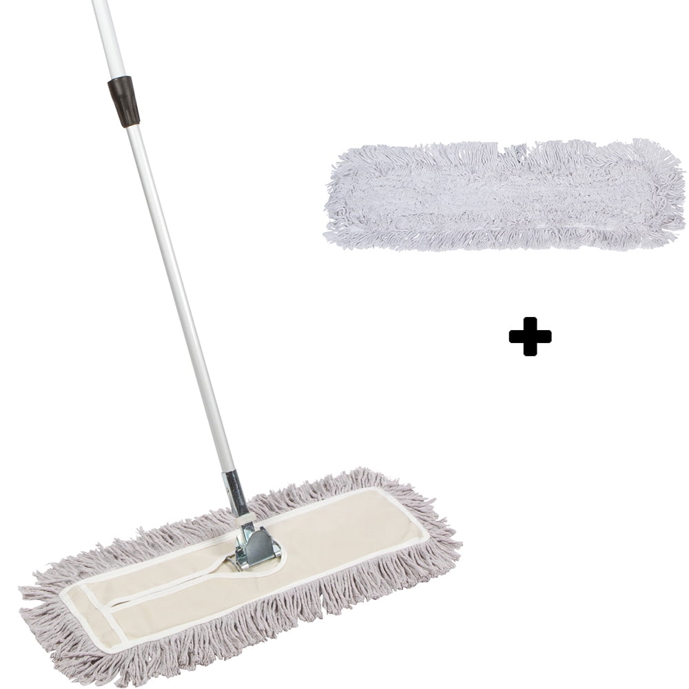Tidy Tools 24 Inch Dust Mop with Telescopic Handle and Frame Bundle