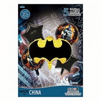 5PCS Superhero The Dark Knight Anime Balloon Set for Birthday Parties - Cartoon Foil Balloons Kit with String, Perfect for Kids Adults Decoration Theme Celebration