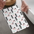 thumbnail image 2 of White Cow Moo Heart Pattern Bathroom Rugs Mat,Non Slip Microfiber Bathroom Rug,Rubber Backing,Soft Bathroom Mats for Bathroom Floor,Tub and Shower,20x32in(50x80cm), 2 of 5