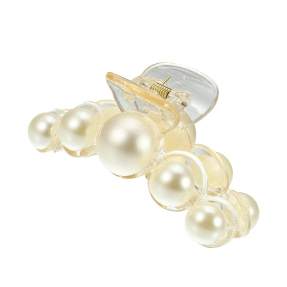 Vocoste 1 Pc Plastic Hair Claws Hair Clips Hair Barrettes for Women White 3.98"x2.01"x1.93"