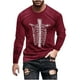 thumbnail image 2 of Blusas y camisas de manga larga con cuello redondo para hombre, moda informal, estampado, deportivas, de manga larga, cuello redondo, blusas, camisas para hombre, blusa de poliéster, 2 of 5