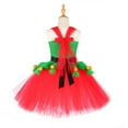 thumbnail image 4 of MIASHUI Elegant Girls Holiday Performance Party Dress Sparkly Tutu Gown With Satin Bow For Festive Celebration Outfit Red,7-8 Years, 4 of 4