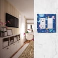 thumbnail image 5 of Yayeee Rocker Switch Wall Plate 2-Gang 4.7"x4.6" Home Decorative Outlet Cover, Light Pink Jellyfish, 5 of 6
