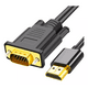 thumbnail image 1 of Adaptador HDMI a VGA BLOOSOM con Cable de Audio de 1.5m Negro/Dorado, 1 of 4