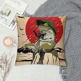 thumbnail image 2 of Erapdaur Frog Pillow Covers Outdoor Decorative for Couch Bed Sofa Square 1PC Short Plush Velvet Breathable Fabric Home Furnishing 22x22in, 2 of 5