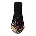 thumbnail image 6 of Clearance under 10.00 LYXSSBYX Womens Dresses Sleeveless Hot Sale Clearance Sexy Women's Fashion Sleeveless Printed V-Neck Ladies Pocket Vest Long Dress, 6 of 7