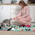 thumbnail image 3 of Green Boston Terrier and Flower Kitchen Rugs Sets Of 2,Anti Fatigue Kitchen Mat Rugs Non Slip Washable,Decorative Kitchen Floor Mats for Kitchen,Sink,Laundry,17"x30"+17"x47", 3 of 7