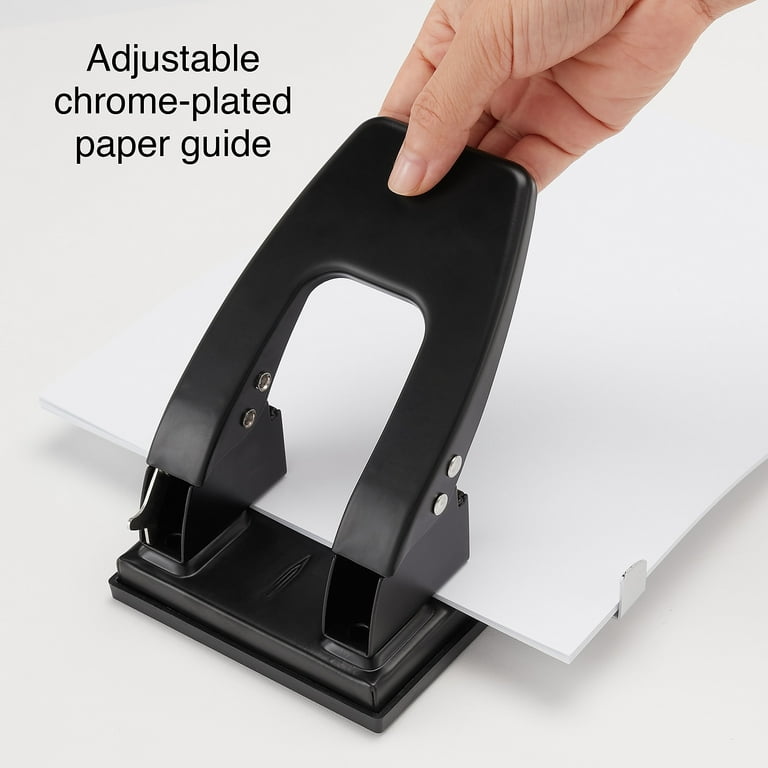 Staples® 1-Hole Punch, 6 Sheet Capacity, Silver (10573-CC)