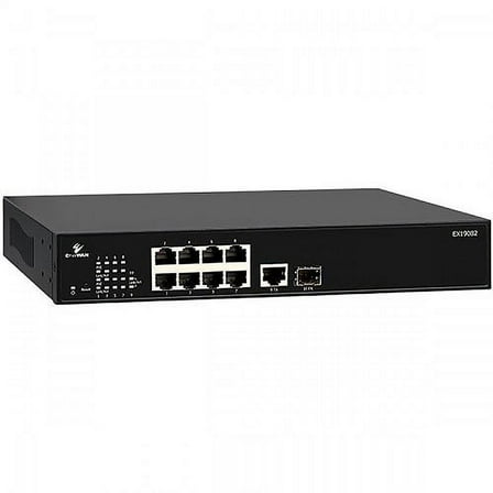 EtherWAN Web-Managed Ethernet Switch with 8 PoE  802.3at   2 Gigabit Ports