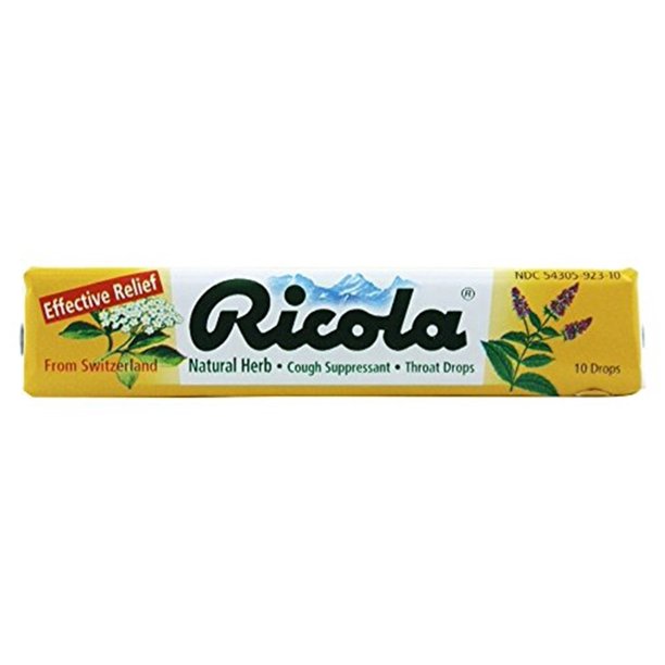 Ricola Natural Herb Cough Suppressant Throat Drops 10 CT