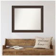 thumbnail image 6 of Amanti Art Custom Wall and Bathroom Mirror (27.75 x 32.75 in.), Cyprus Walnut Frame, 6 of 7