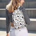 thumbnail image 5 of Disketp Cute Penguins Mochila de Lona Estampada, Mochila Escolar de Viaje Ligera para Estudiantes y Portátil-Medium, 5 of 5