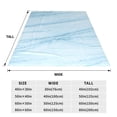thumbnail image 3 of Pofeuu Blue Marble Print Ultra-Soft Micro Fleece Blanket,for Bed Or Sofa,All Season Throw Blankets Flannel Blanket-40"x30", 3 of 7
